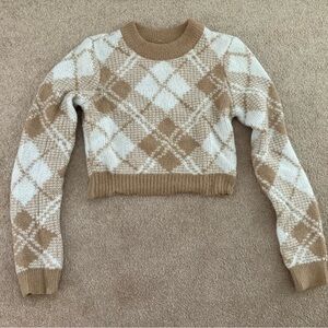 PacSun LA Hearts Cropped Fitted Sweater